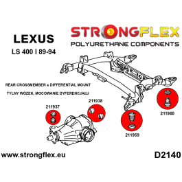 StrongFlex STF211959B Trasero Subchasis - Delantero Silentblock