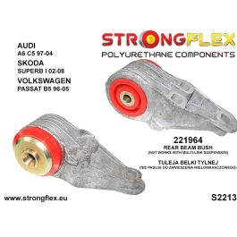 StrongFlex Silentblock De Eje Trasero Sport STF221964A Alta Flexibilidad Muy Buena Resistencia a la Carga Dinámica Alta Resistencia a la Abrasión Amplio Rango de Temperatura