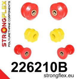 StrongFlex Kit Casquillos Suspensión Delantera STF226210B Alta Flexibilidad Resistencia Carga Dinámica Desgarro Aceites Ácidos