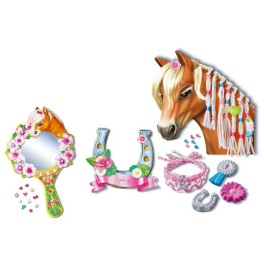 Ravensburger Be Creative Horse - Kit Multiactividad Caballos, 10 Creaciones, Actividad Relajante y Creativa, Edad 7 - 238751