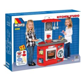 Molto Cocina Infantil Roja con 12 Accesorios, 81 cm