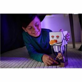 Mattel Jfb69 Figura Ghast con Proyectiles de Ataque Minecraft La Película, Guerrero Piglin 8cm, Luces y Sonidos +6 Años
