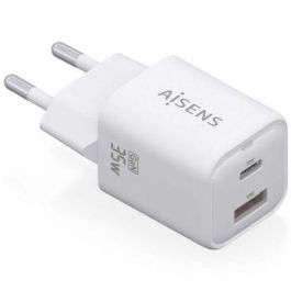 Cargador de Pared GaN Aisens ASCH-35W2P024-W/ 1xUSB Tipo-C/ 1xUSB/ 35W Precio: 11.68999997. SKU: B13CBASR4L