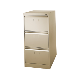 Blanca Fichero n.34 Metal 3 Cajones Beige 101x65x47.5 cm Carpetas Colgantes DIN A4