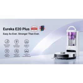 Eureka EUR1737988732232 Robot Aspirador E20 Plus 8000 Pa, 65 dB(A) Silencioso, Blanco