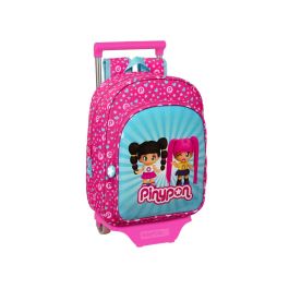 Mochila Escolar con Ruedas Pinypon Azul Rosa 26 x 34 x 11 cm Precio: 23.68999952. SKU: B1AJWEZMSB