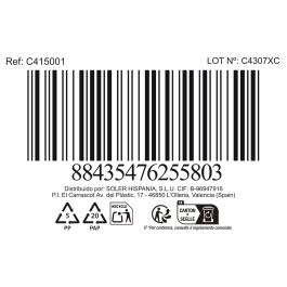 La Mediterranea Plato Llano 27 cm Colección Mobius - 27x27x3 cm (18 Unidades)