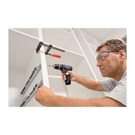 Bosch GSB 12V-15 Professional Taladro Percutor Atornillador a Batería 12V, Motor Sin Escobillas, 2 Baterías 2Ah, 1300 RPM, Par 30 Nm, Incluye 25 Brocas y Maletín