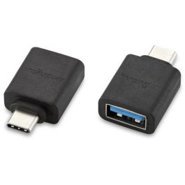 Kensington CA1010 Adaptador USB-C a USB-A M/F para Conectar Dispositivos Antiguos a Nuevos, Datos 5Gbps y Carga Rápida 3A