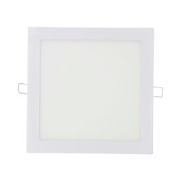 Edm Downlight LED empotrable cuadrado 20W luz fría 6400K 1500LM 22x22 cm