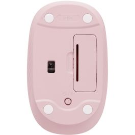 Logitech M196 Ratón Inalámbrico Rosa Bluetooth Óptico 1000 dpi, 12 Meses Batería, Compatible Windows/macOS, Plástico Reciclado