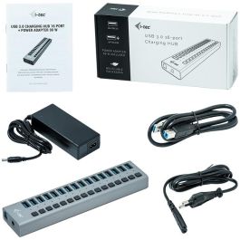 Hub USB i-Tec U3CHARGEHUB16 Gris 90 W