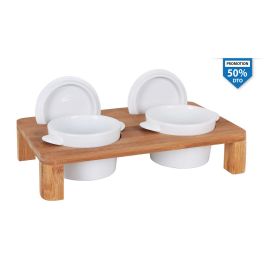 Viejo Valle Soporte de Bambú con 2 Cazuelas de Porcelana (6 Unidades) Precio: 52.78999979. SKU: B1JAM2N7XV