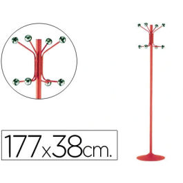 Sie Perchero Metálico Pie 8 Colgadores Rojo 177x38 cm Precio: 102.69000049. SKU: B12RJDCQVE