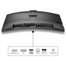 Philips 34B2U6603CH/00 Monitor Curvo VA 34" Wide Quad HD 3440x1440, 120Hz, USB-C, HDMI, DP, Cámara Web 5MP, Gris