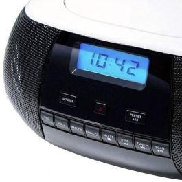 Radio CD MP3 Sunstech CRUSM400WT Azul Blanco