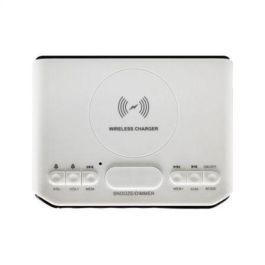 Despertador Sunstech FRD50BTWCWT/ Radio FM/ Base de carga Inalámbrica