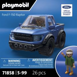 Playmobil 71858 Ford F-150 Raptor: Coche de Juguete Todoterreno con Neumáticos Masivos y Figura, para Niños +5 Años
