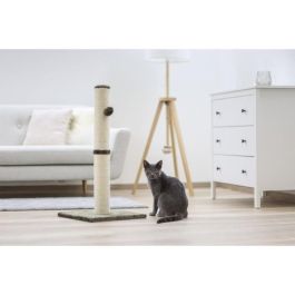 Kerbl Rascador para Gatos Scratch Tube Opal Maxi, 78cm de Alto, Poste de Sisal Ø9cm, Base 38x38cm, Gris