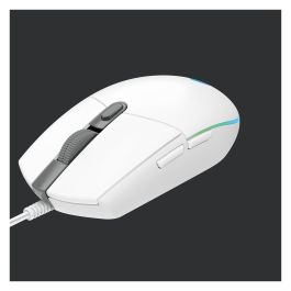 Logitech Raton G203 Lightsync Blanco Gaming RGB 8000 dpi 6 Botones Programables