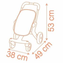 Smoby SMO3032162512241 Baby Nurse - Cochecito Pop para muñecas, a partir de 18 meses