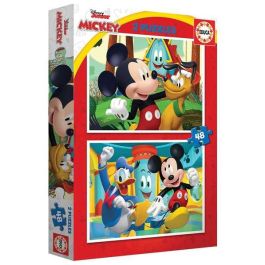 Educa Puzzle 2x48 Mickey Mouse Fun House