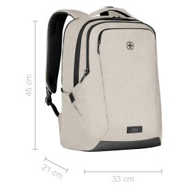 Wenger MX Professional Mochila para portátil de 40,64cm (16 Pulgadas) Sand Unisex Poliéster