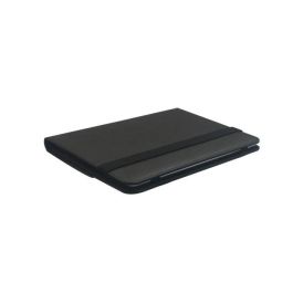 eSTUFF Funda Universal FRESNO para Tablets 9-10.1" de Cuero PU Negra, sujeción con banda de goma para fácil inserción