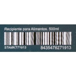 Inde Fuente Rectangular con Tapa Hermética y Válvula 500M, 10 x 6.5 x 14 cm (4 Unidades)