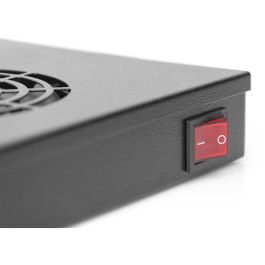 Digitus Unidad de ventilación para rack 19" con 2 ventiladores, Negro