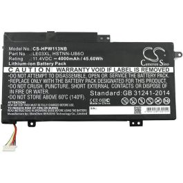 CoreParts Laptop Battery for HP 45.60Wh Li-ion 11.4V 4000mAh Black, Envy x360 M6-W, K8N82LA, M1M00EA, M1M04EA, M1M05EA, M1M06EA, M1M07EA, M1M CoreParts Laptop Battery for HP 45.60Wh Li-ion 11.4V 4000mAh Black, Envy x360 M6-W, K8N82LA, M1M00EA, M1M04EA, M1M05EA, M1M06EA, M1M07EA, M1M