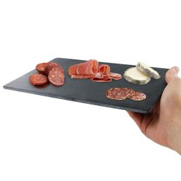 Totally Addict Cortador Embutido Con Tabla Bistrot Madera y Acero Inoxidable 29x28x11.5 cm