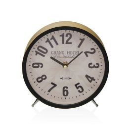 Reloj de Mesa Versa Grand Hotel Metal 4,5 x 18,5 x 18,5 cm