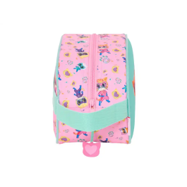 Neceser de Viaje SuperKitties Rosa Turquesa 26 x 15 x 12 cm