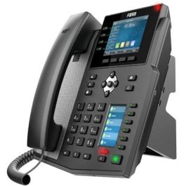 Fanvil X5U V2 Teléfono IP Escritorio 16 Líneas Negro con Pantalla 3.5" LCD, Gigabit Ethernet, Wi-Fi, Bluetooth, PoE