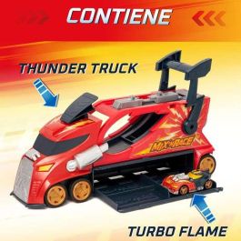 Camion thunder truckt-racers mix ‘n race transporta y lanza coches incluye coche exclusivo. 23x35x12cm Camion thunder truckt-racers mix ‘n race transporta y lanza coches incluye coche exclusivo. 23x35x12cm