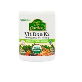 Garden Vitamina D3 & K2 Veganas 2000 UI con Alimentos Enteros 60 Cápsulas Precio: 33.4999995. SKU: B17DBA3MDY