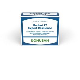 Bonusan Bacteri 17 Expert Resilience Pro. Complemento alimenticio con 17 cepas bacterianas y 8 mil millones de bacterias. 14 sobres para adultos Precio: 28.5000001. SKU: B15BZ9L23N