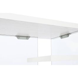 Escritorio DKD Home Decor Blanco Transparente Cristal Madera MDF 120 x 50 x 76 cm