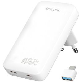 4smarts Cargador de Red FlatPlug Slim Dual 65W GaN 2C USB-C Blanco Precio: 42.78999956. SKU: B132W8A7F8