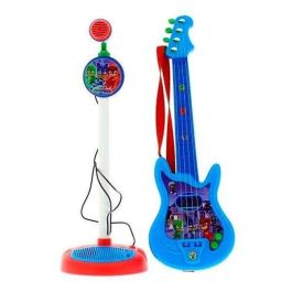 Reig Guitarra y Micrófono de Pie PJ Masks con Amplificador (Altura Regulable)