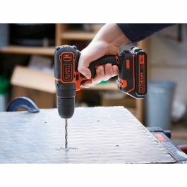 Black & Decker BDCDC18BAFC Taladro Atornillador Inalámbrico 18V Li-Ion 2 Baterías, 80 Accesorios, Vel. Variable, 10 Pos. Torque