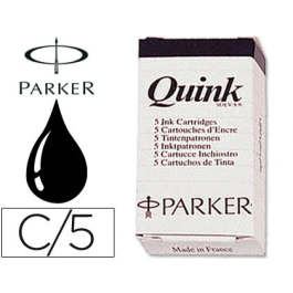 Parker Recambio Cartucho De Tinta Largo Quink Mini Negro -5U- Precio: 2.98999954. SKU: B1537DN9PB
