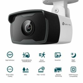 TP-Link VIGI C330I(4MM) Cámara IP de Vigilancia Exterior Bala 3MP 2K 2304x1296 Lente 4mm Visión Nocturna IP67 PoE