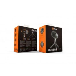 Krom Kimu Pro Negro Micrófono para PC con Sonido de Estudio, Fácil de Transportar, NXKROMKIMUPRO