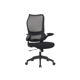 Q-connect Silla de Oficina Ergonómica Catania con Respaldo de Malla, Reposabrazos Abatibles y Ruedas Premium, Altura Máx 1230mm, Color Negro Precio: 130.5000004. SKU: B1BB9A48ER