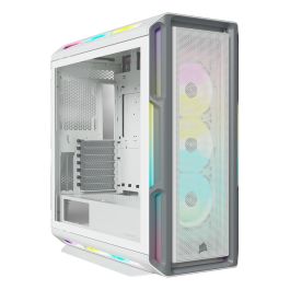 Corsair iCUE 5000T RGB Midi Tower Blanco PC Gaming con Panel de Vidrio Templado y Iluminación RGB