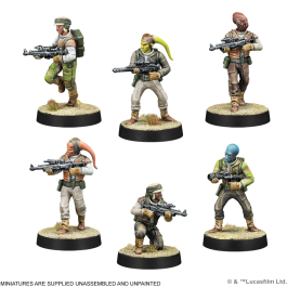 Atomic Mass Games Star Wars Legion: Rebel Troopers - Expansión de Miniaturas Soldados Rebeldes para Juego de Batalla (11 Figuras)