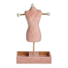 Joyero de Pie Rosa Terciopelo Madera (12 x 40 x 24 cm) Joyero de Pie Rosa Terciopelo Madera (12 x 40 x 24 cm)