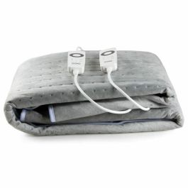 Calentador de cama eléctrico DOMO para 2 personas - 6 niveles de calor - Promueve la relajación - Polar de franela - 160x140 cm - Gris Precio: 86.88999957. SKU: B18KXJ8X4W